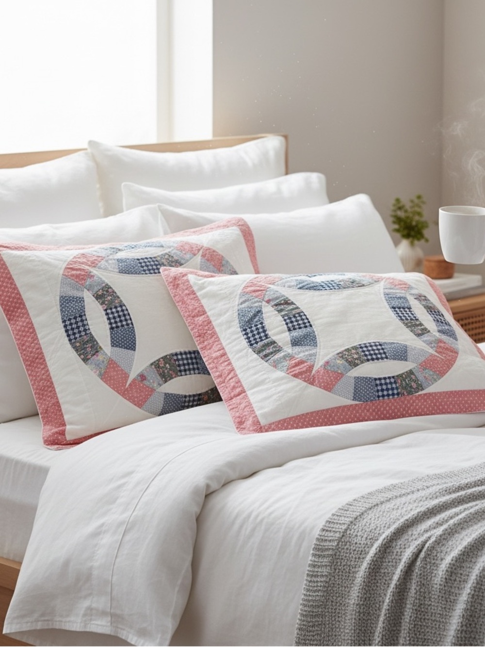 Vintage Patchwork Quilt Standard Pillowcases